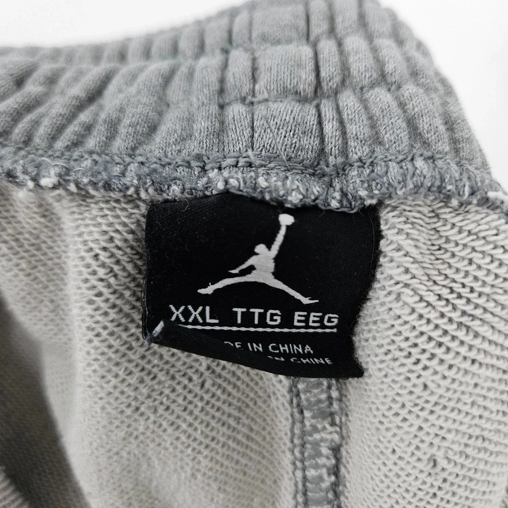 Air Jordan Shorts Mens XXL Terry Sweat Fleece Jumpman Gray Athletic Gym